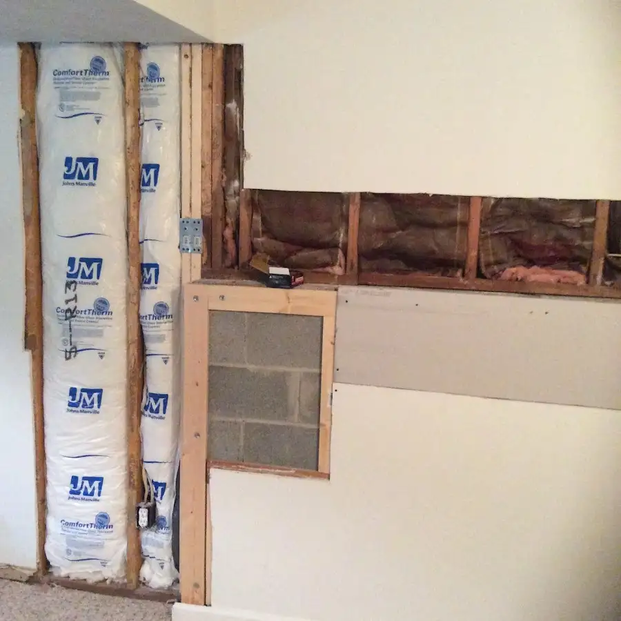 Wall insulation replacement during Structural Drying in Lower Paxton